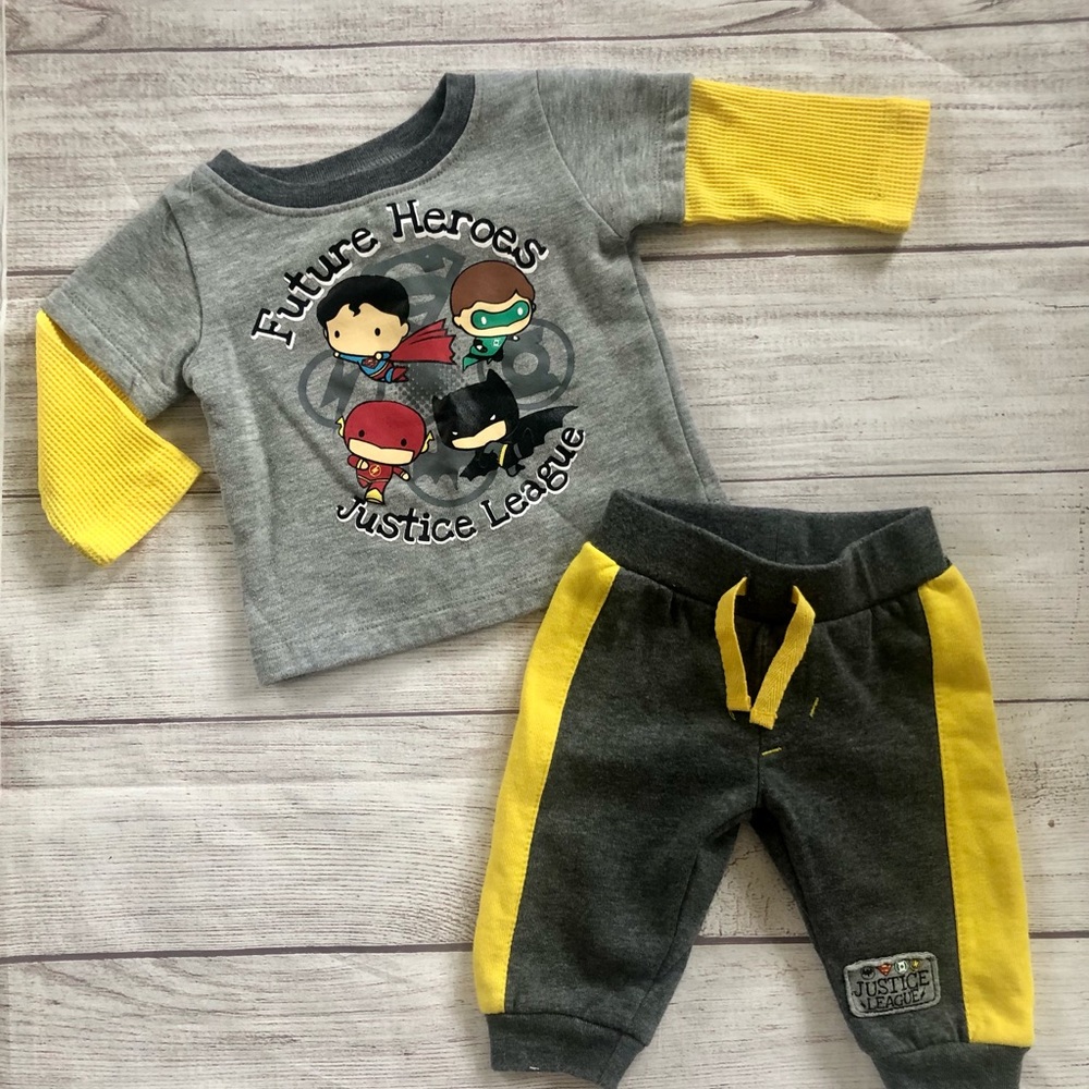 Justice League Outfit 0-3 Months